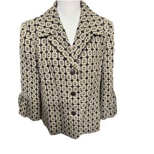 Jones Wear Blazer Womens Sz 16 Jacket Tweed Career Professional Work Office
